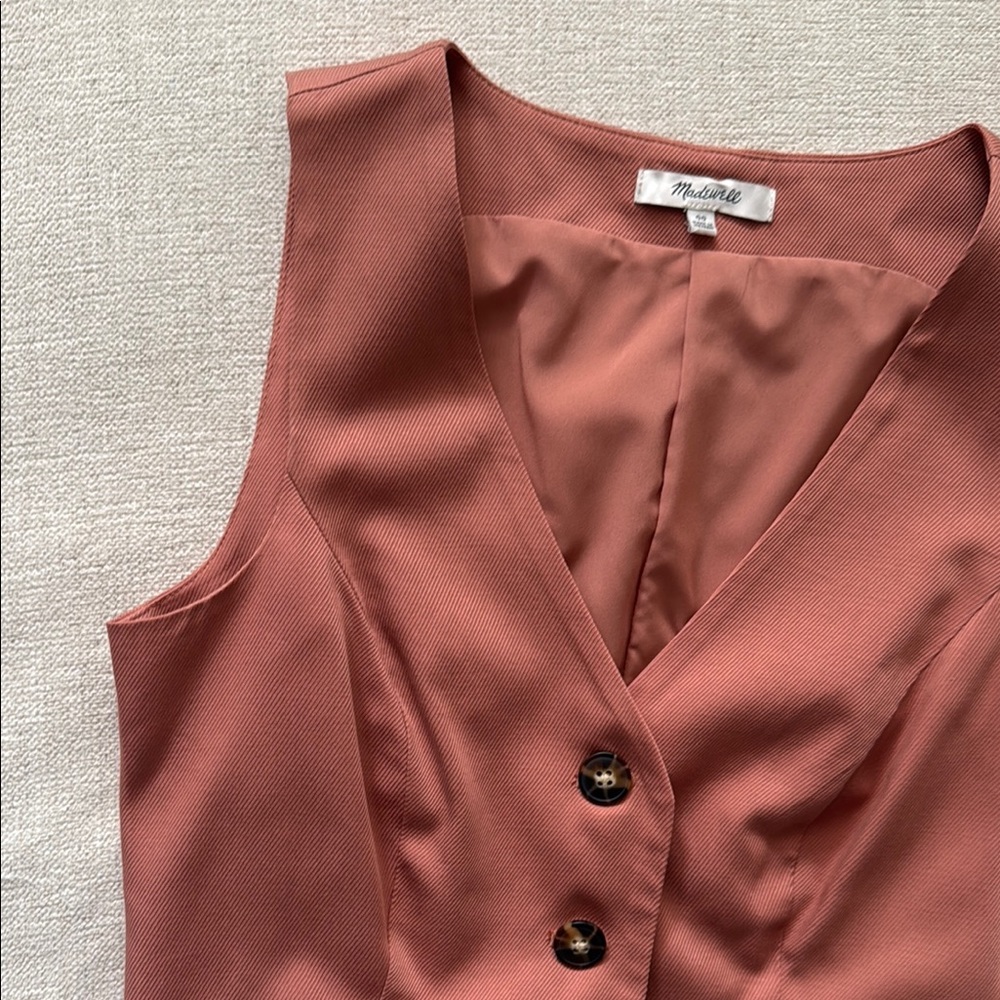 Madewell Mauve Sleeveless Vest